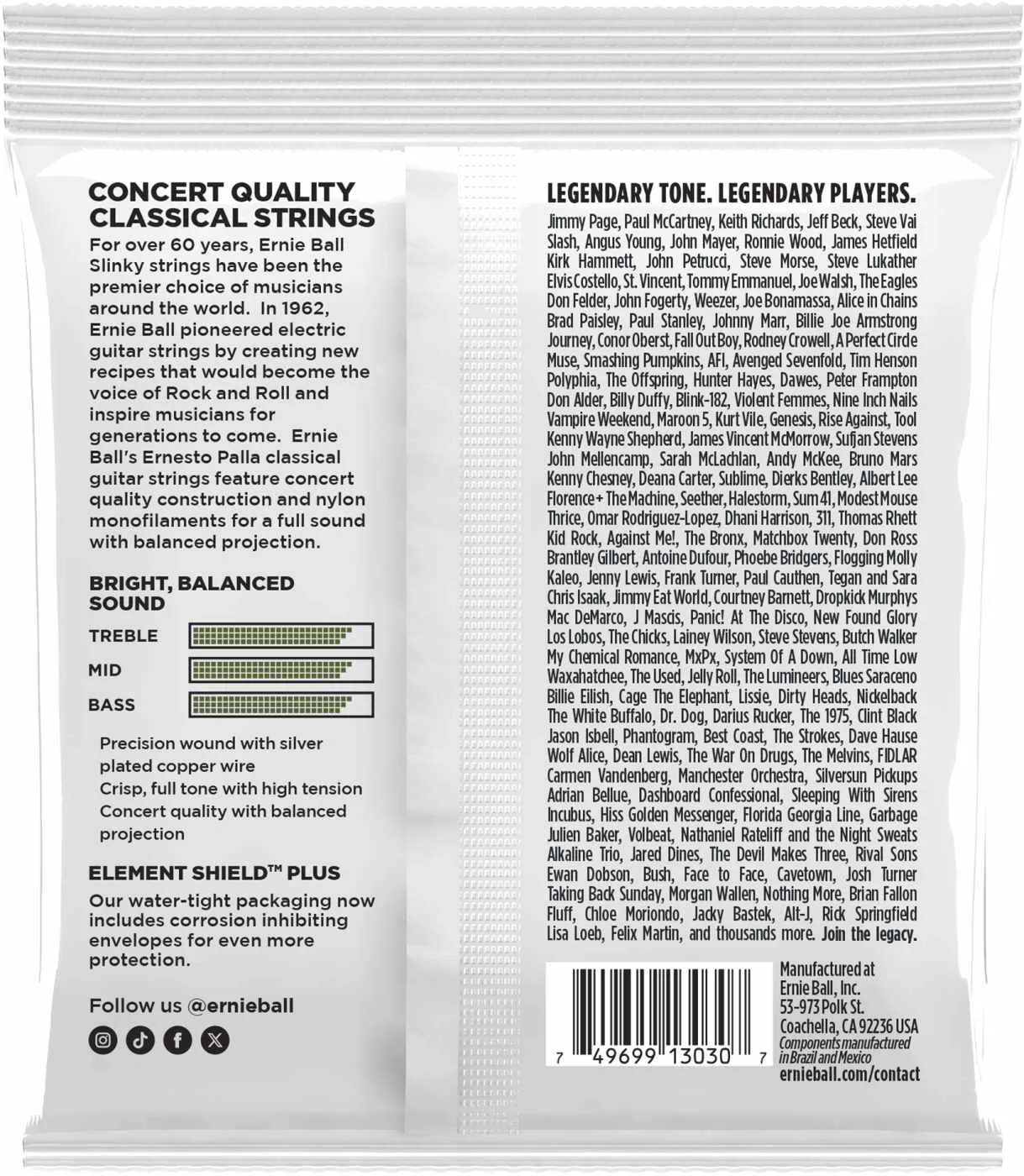 Ernie Ball 2402 Ernesto Palla High Tension