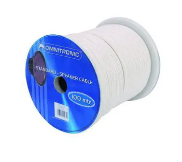 Omnitronic Speaker cable 2x1,5mm2 white/100m