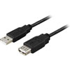 Cable USB 2.0 Type A Ma - Type A Fe 0.5m