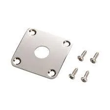 Gibson JP-040 Metal Jack Plate w Screws Nickel