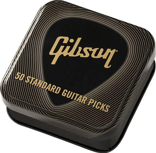 Gibson 50 Standard Pack Picks - Medium Tin Box