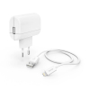 Hama Charger 220V Lightning 12w White Cable 1m