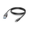 Hama Sync-cable USB-C USB-A 3m Black