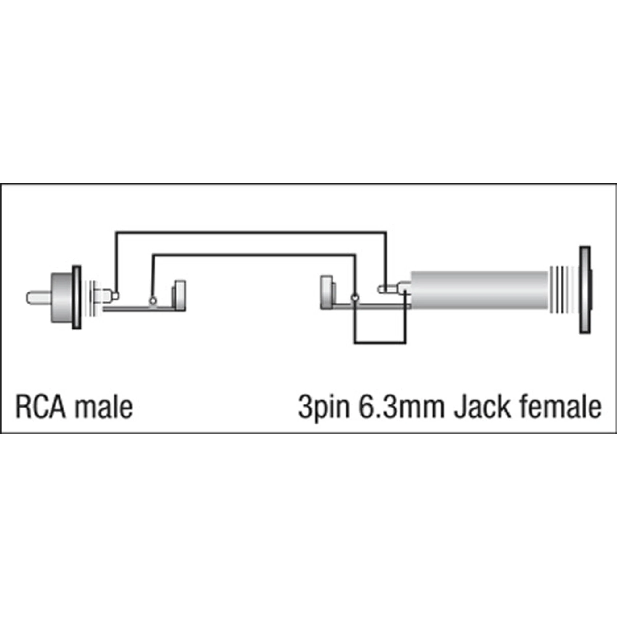 DAP Audio 1xRCA Ma > 1x6.3mm Fe (XGA05)