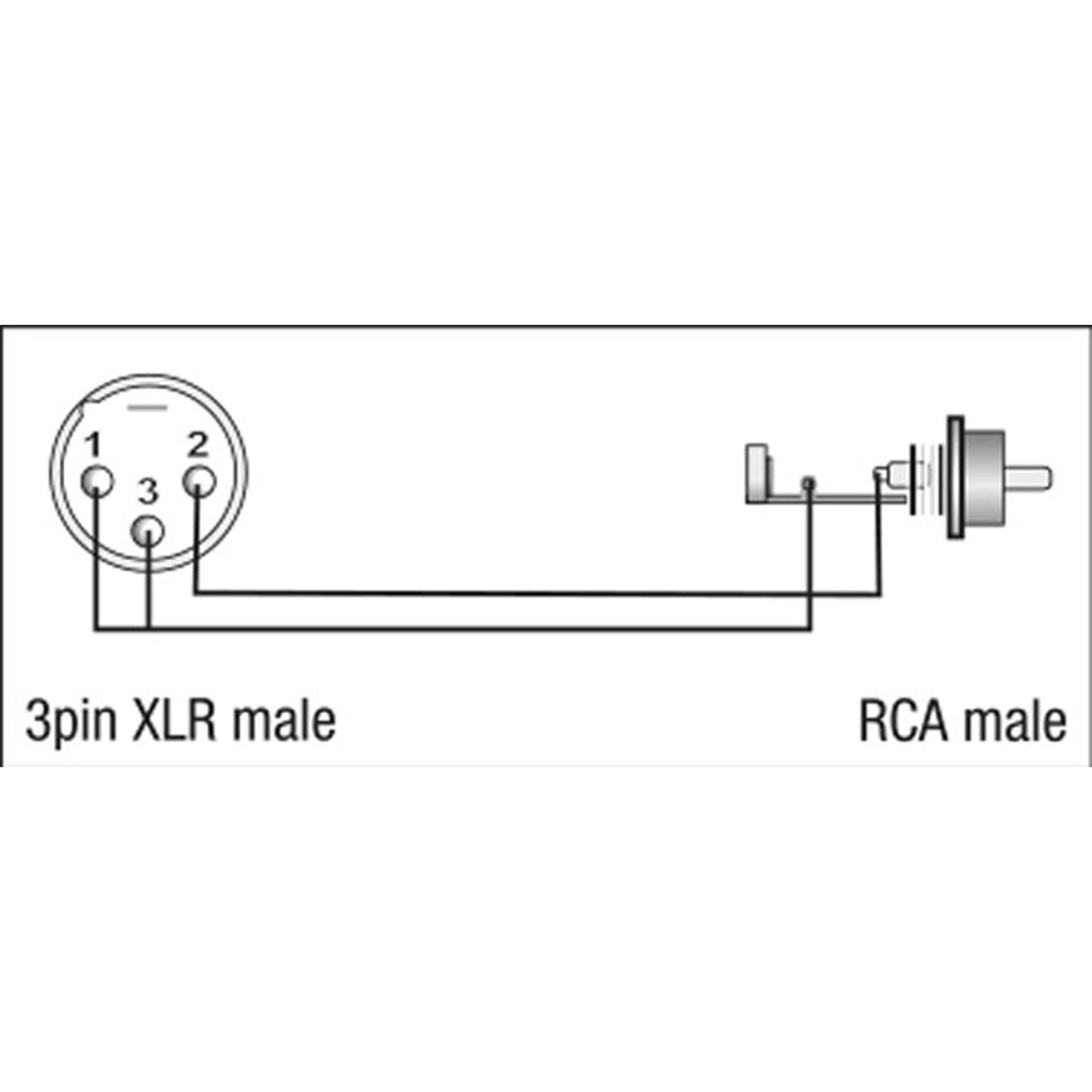 DAP Audio 1xXLR Ma > 1xRCA Ma (XGA32)