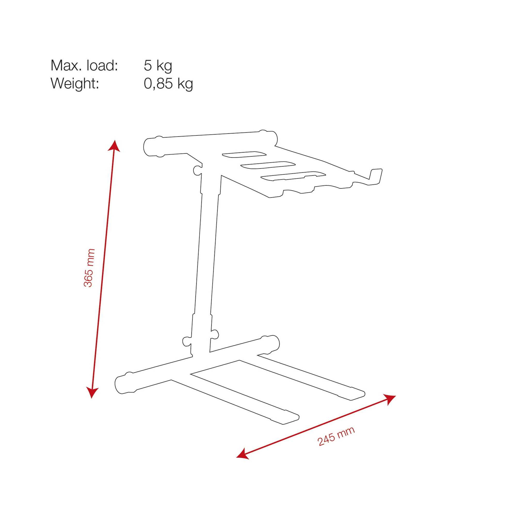 DAP Audio D8376 Heavy Duty Laptop Stand