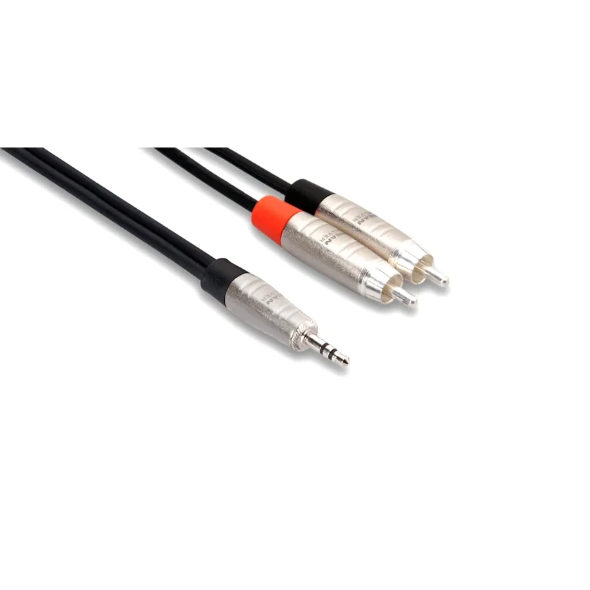 Hosa REAN 3.5 mm TRS to Dual RCA 3m