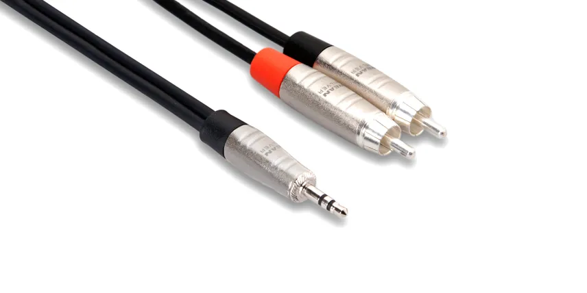 Hosa REAN 3.5 mm TRS to Dual RCA 0.9m