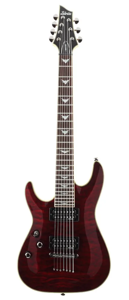 Schecter Omen Extreme-7 Black Cherry LEFT