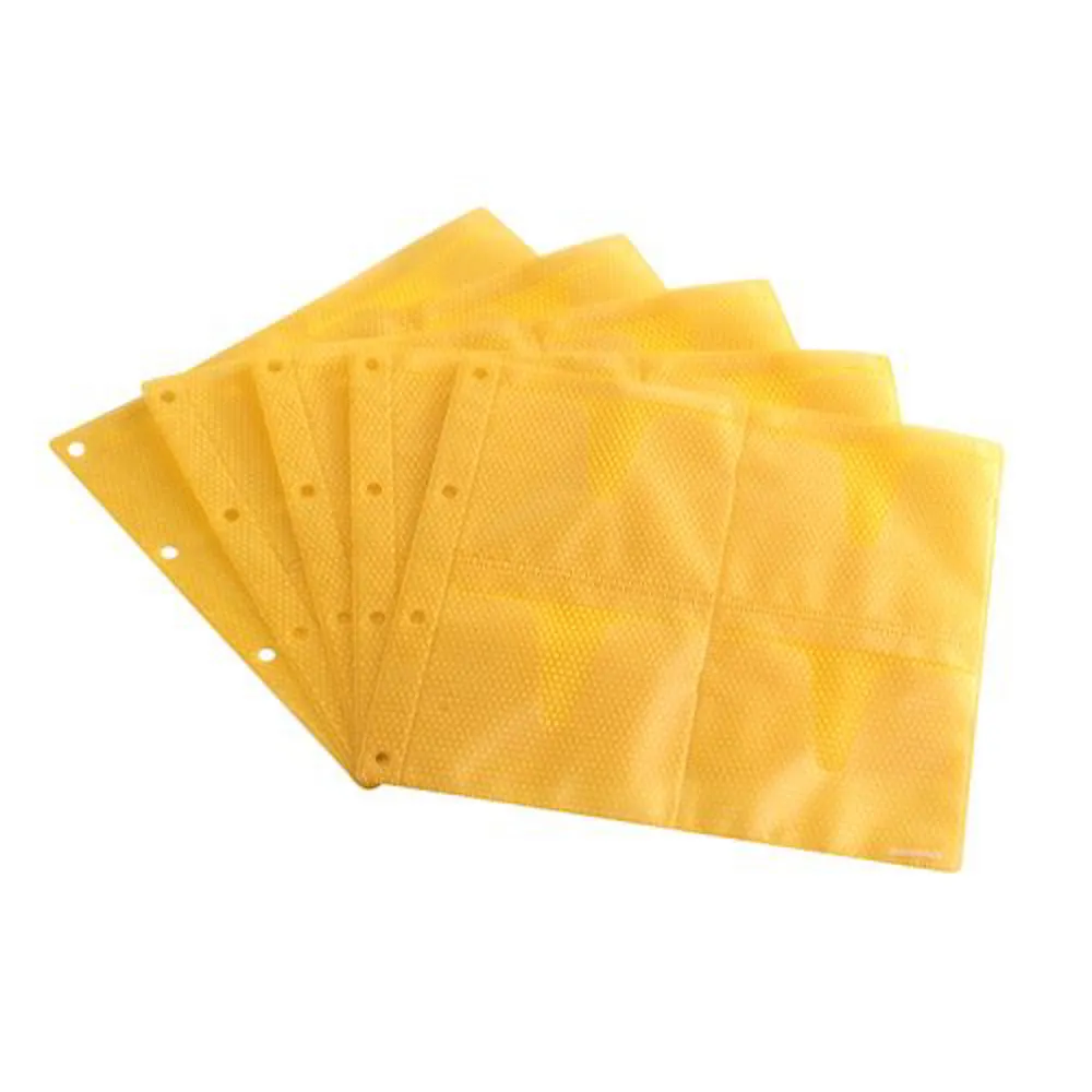 Zomo CD Sleeve 10 x 8 CDs Premium Edition Yellow