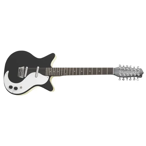 Danelectro Double Cut. 12-string Guitar Black