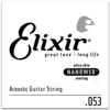 Elixir 15153 80/20 Bronze Single Acoustic Guitar NANOWEB 053