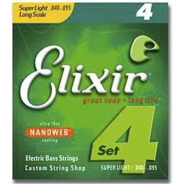Elixir 14002 Electric Bass Nickel Plated Steel NANOWEB 040-095
