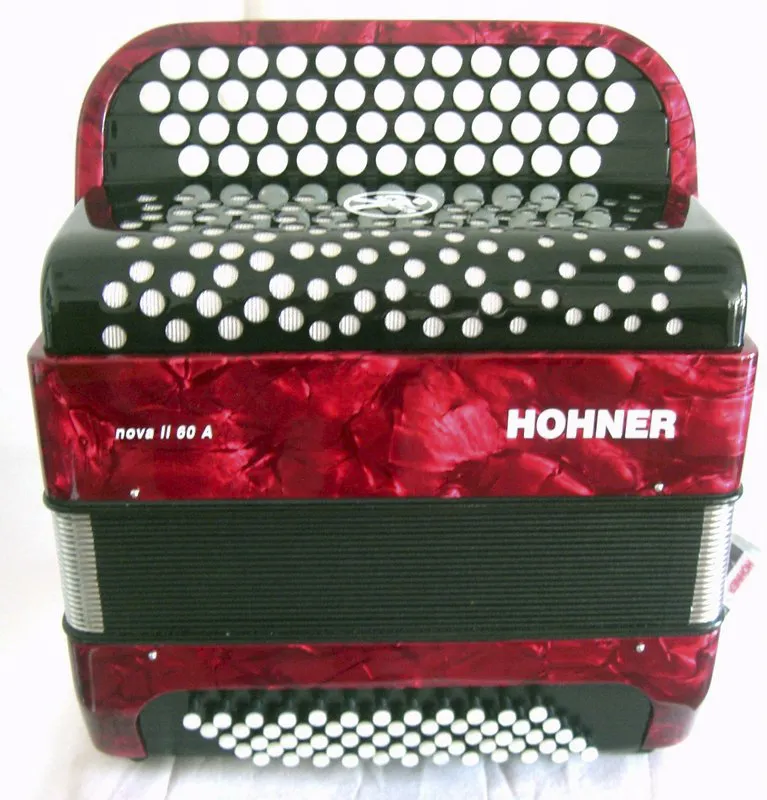 Hohner Nova II 60 A C-Stepped Red