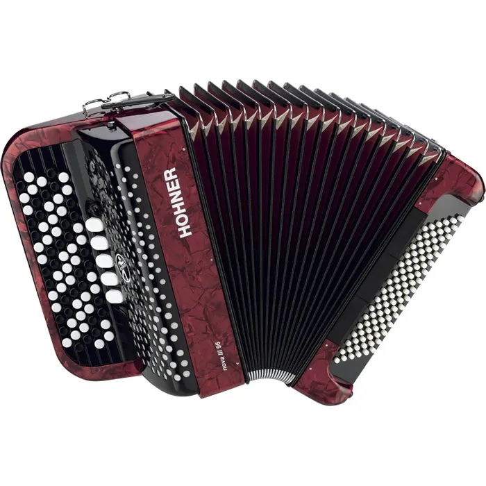 Hohner Nova III 96 C-Stepped Red