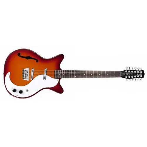 Danelectro 12-string Guitar F-hole Cherry Sunburst