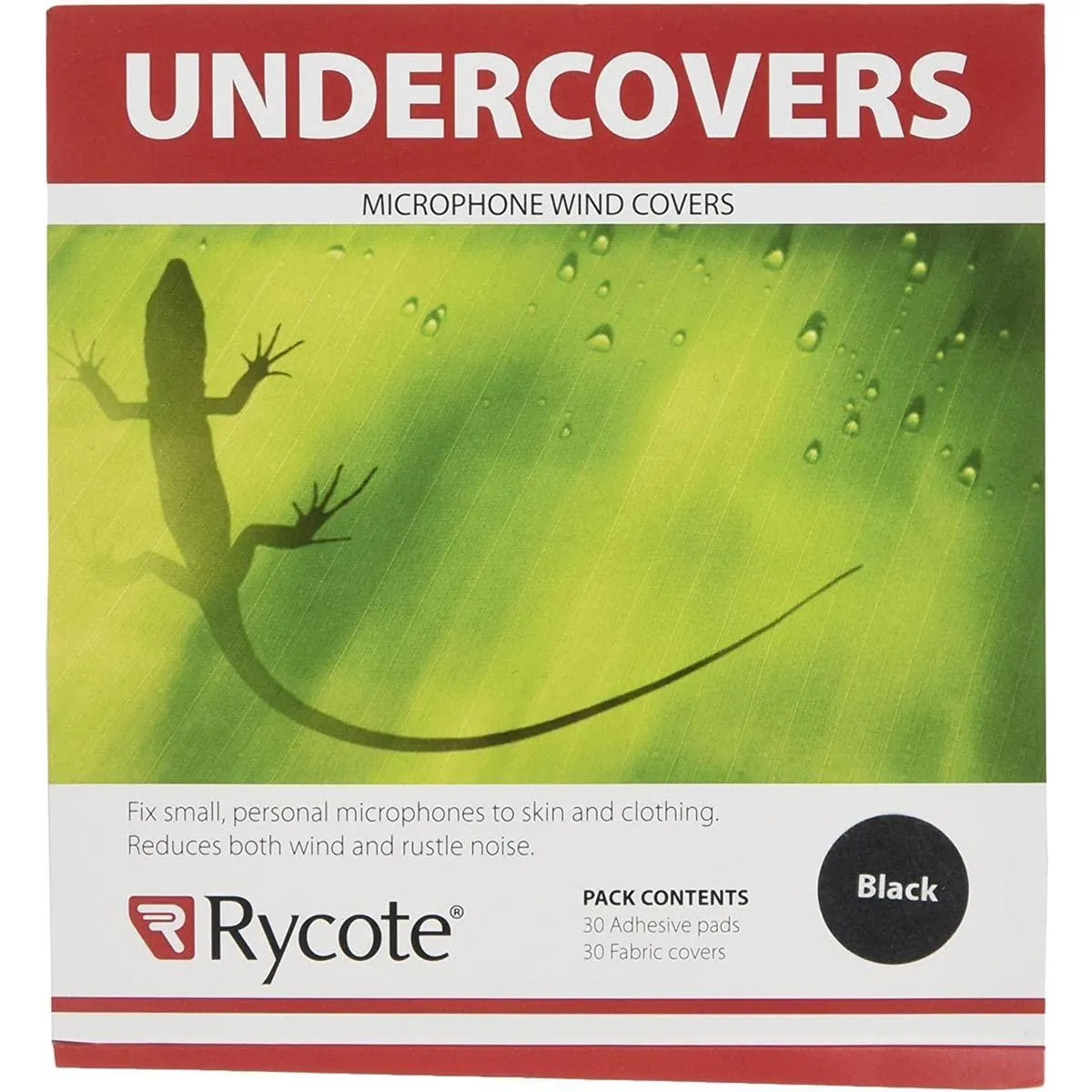 Rycote Black Undercovers 25 packs x 30 uses