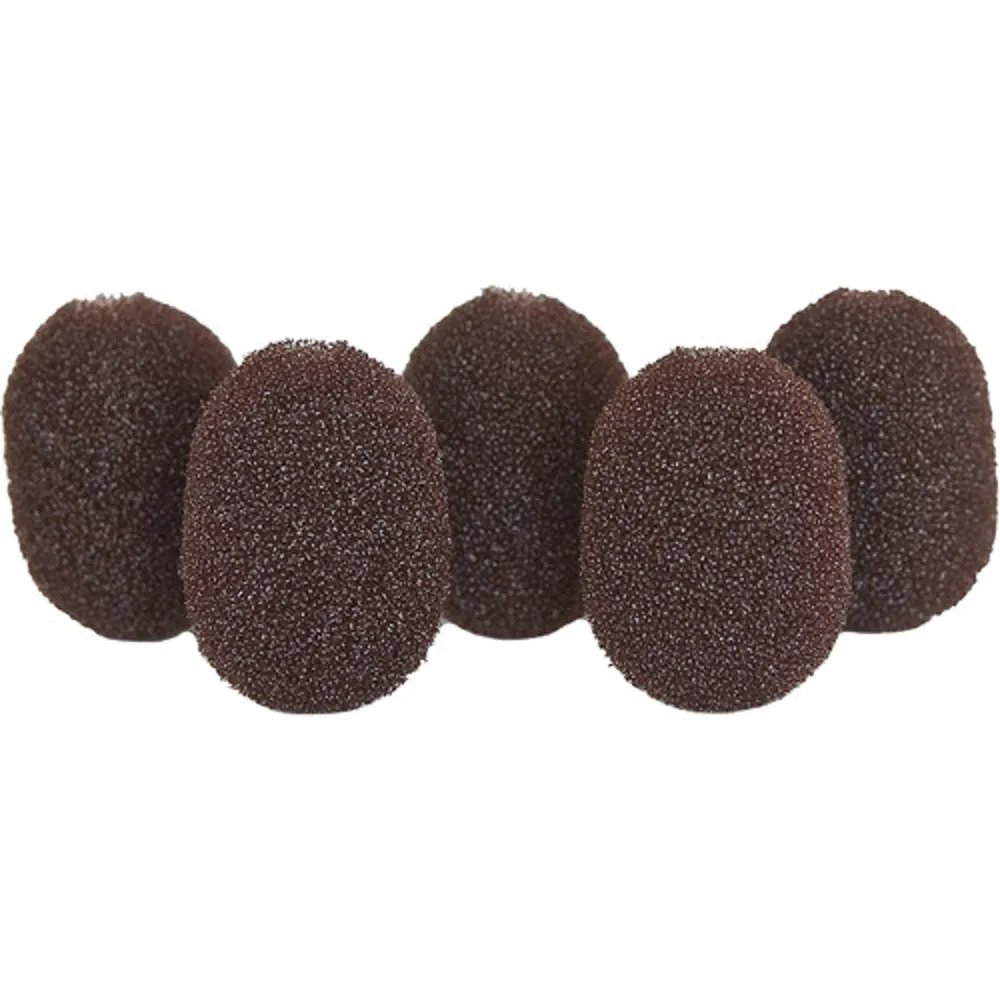 Rycote Lavalier Foams Brown (1 pack of 5)