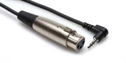 Hosa XLR Fe > 3.5mm Ma ST Angled 0.3 m