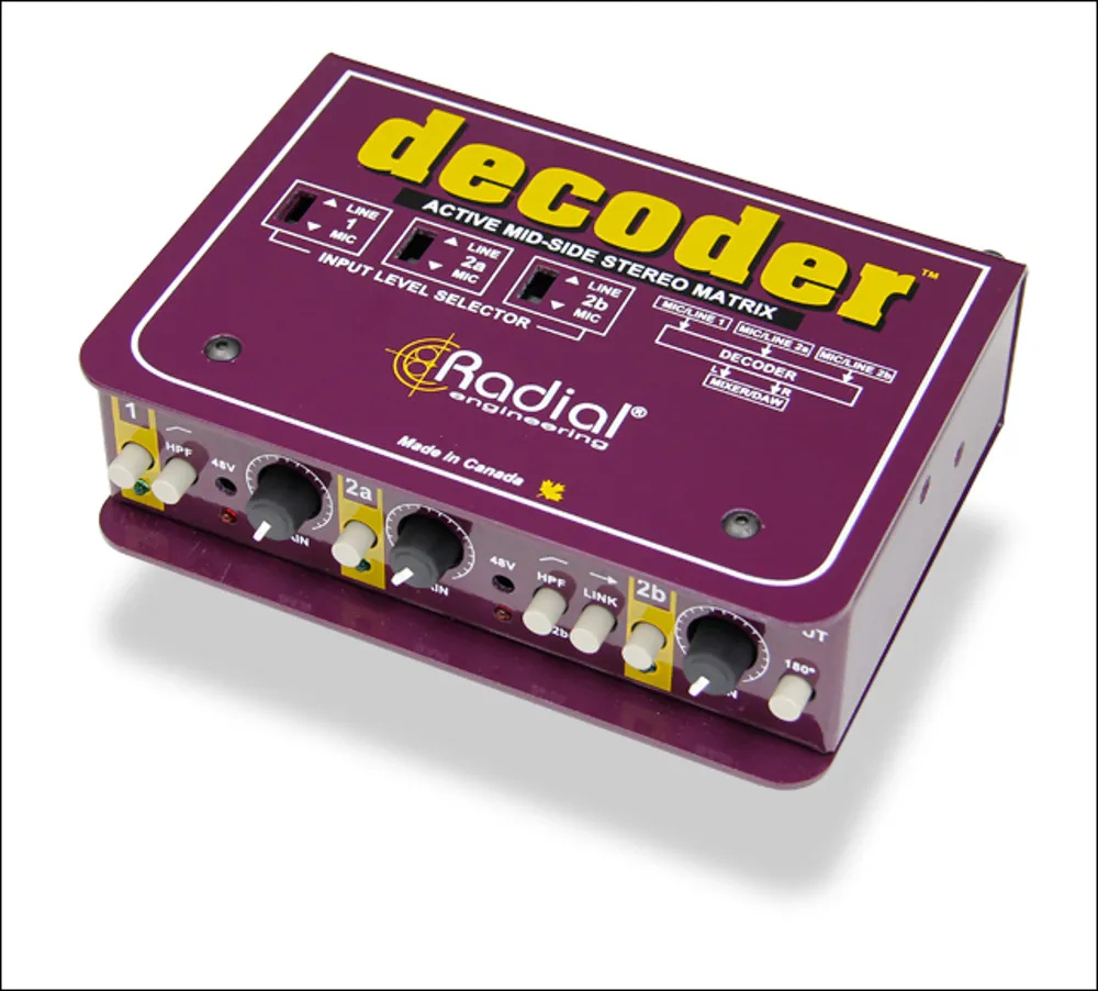 Radial Radial Decoder- Mid/Side Matrix and Mic Preamp