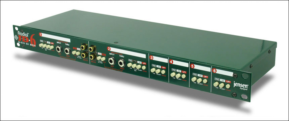 Radial - JD6 Six-Channel Rackmount DI | djservice.ee