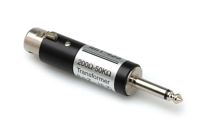 Hosa XLR Fe > 6.3mm Ma MO Impedance Transformer