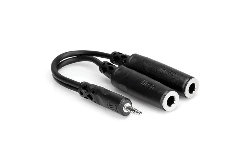 Hosa 1x3.5mm Ma > 2x6.3mm Fe