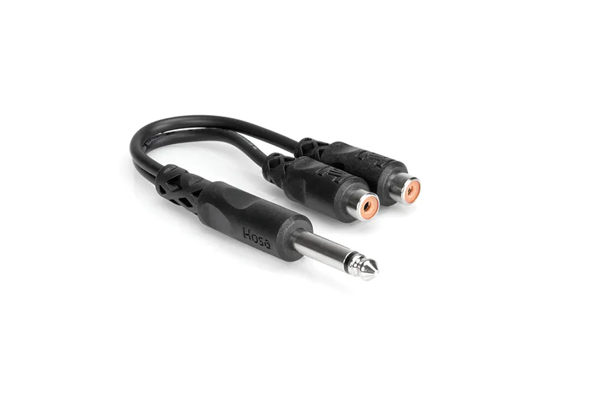 Hosa 1x6.3mm Ma MO > 2xRCA Fe
