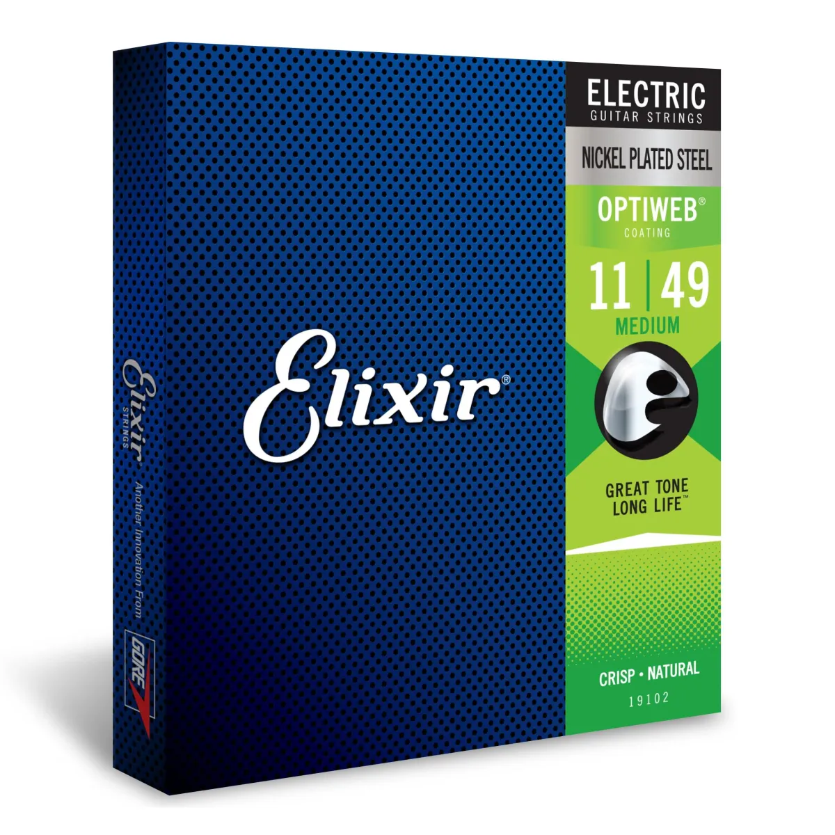 Elixir 19102 Electric Nickel Plated Steel Optiweb 011-049