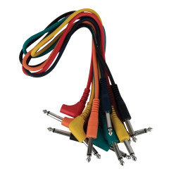 DAP Audio 1x6.3mm > 1x6.3mm angled 0.9m (6-pack)