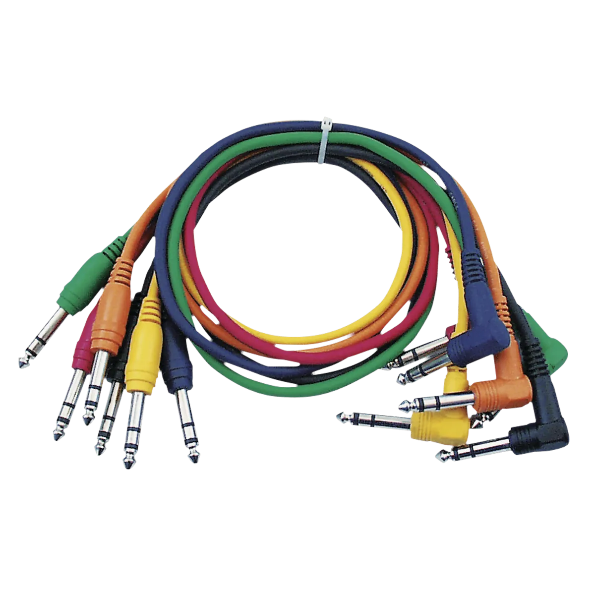 DAP Audio 1x6.3mm ST > 1x6.3mm ST angled 0.6m (6-pack)