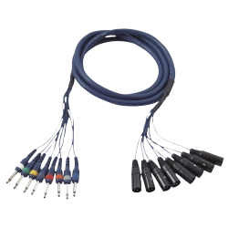 DAP Audio 8x6.3mm Ma MO > 8xXLR Ma 3m