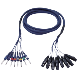 DAP Audio 8x6.3mm Ma MO > 8xXLR Fe 3m