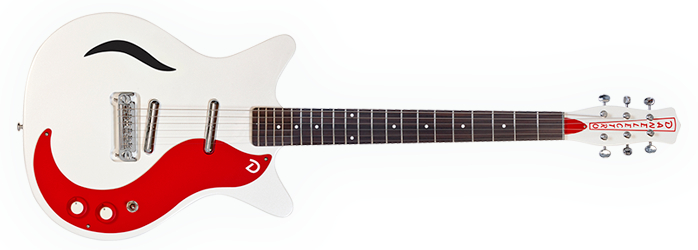Danelectro 59 M Spruce White Pearl Red
