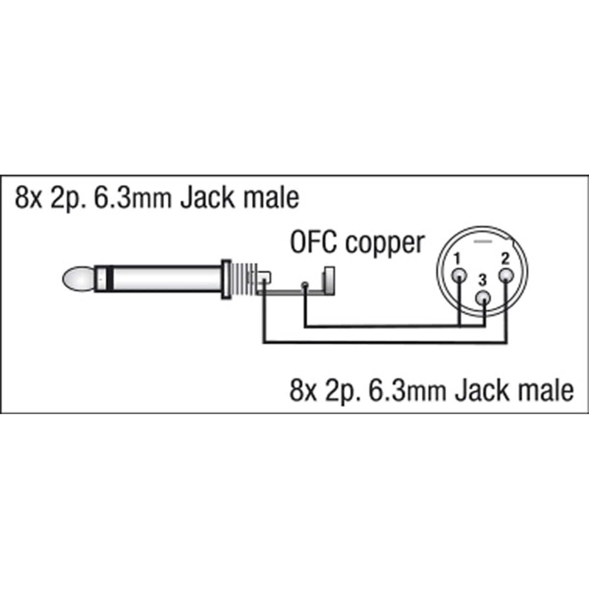 DAP Audio 8x6.3mm Ma > 8x6.3mm Ma 3m