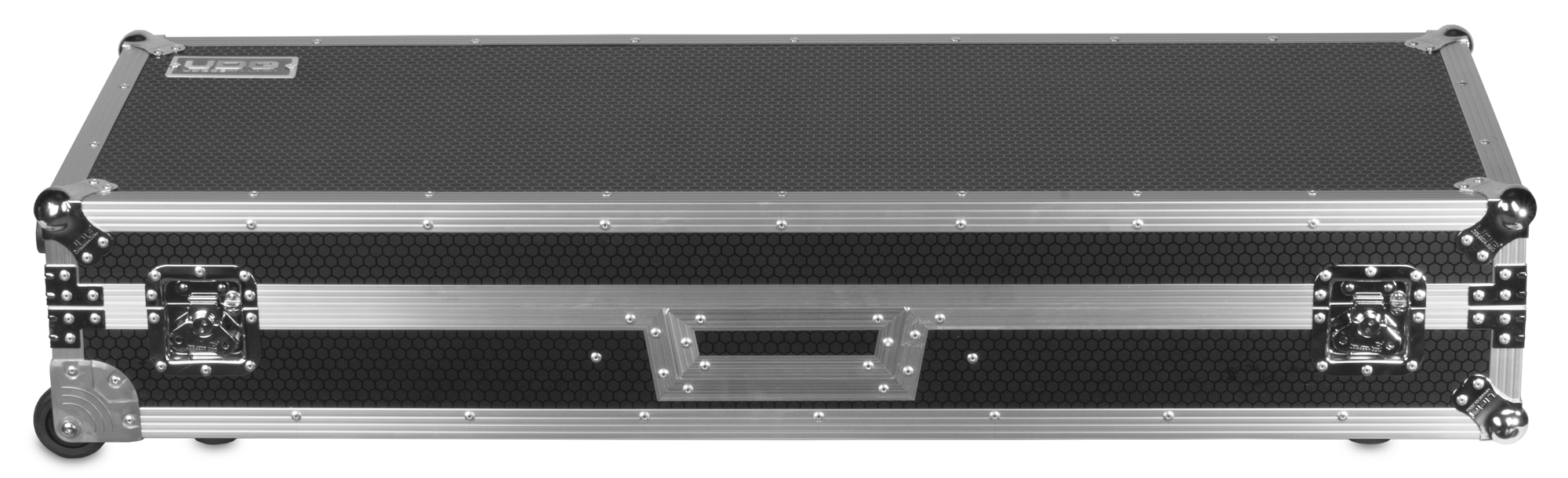 UDG Flight Case Set PLX9/SL1200 Silver Plus (Laptop Shelf + Wheels)