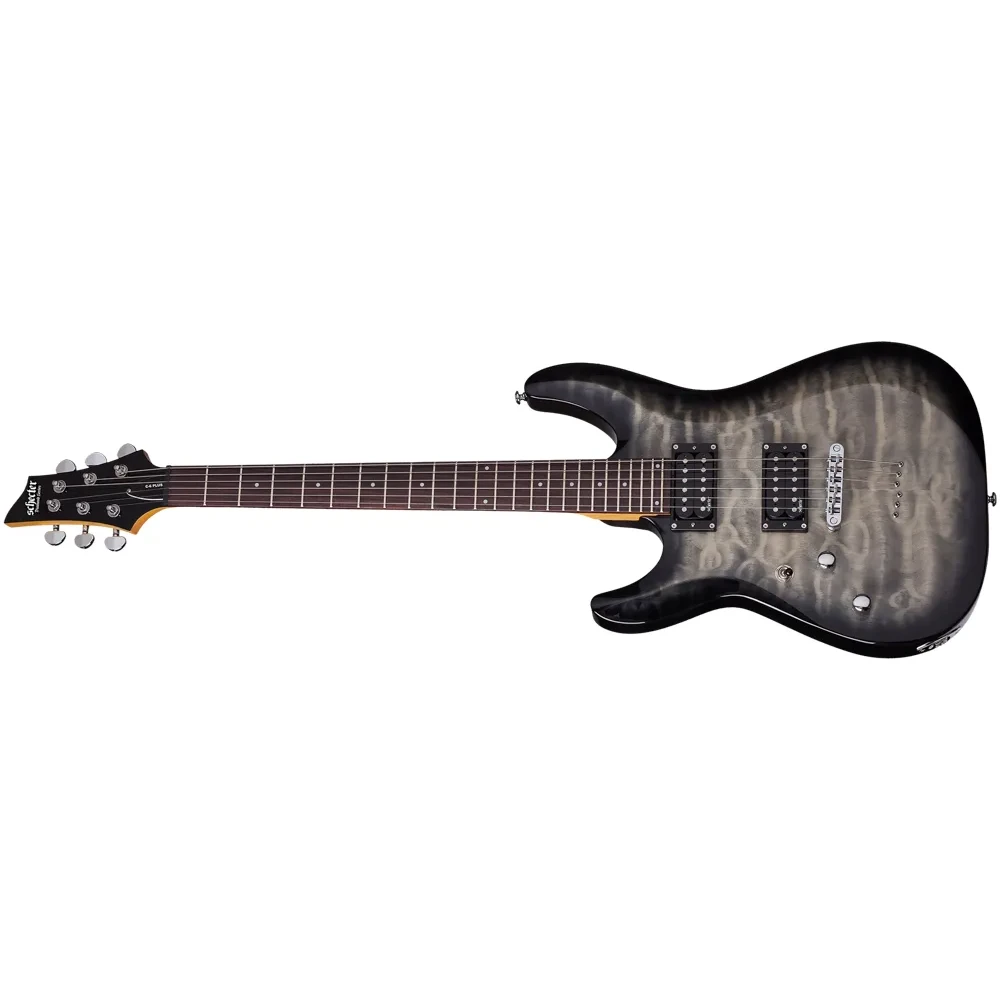 Schecter C-6 Plus Left Hand Charcoal Burst
