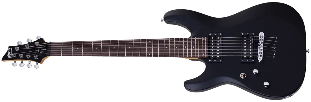 Schecter C-7 Deluxe Satin Black Left Hand