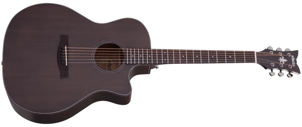 Schecter Orleans Studio Acoustic Satin See Thru Black