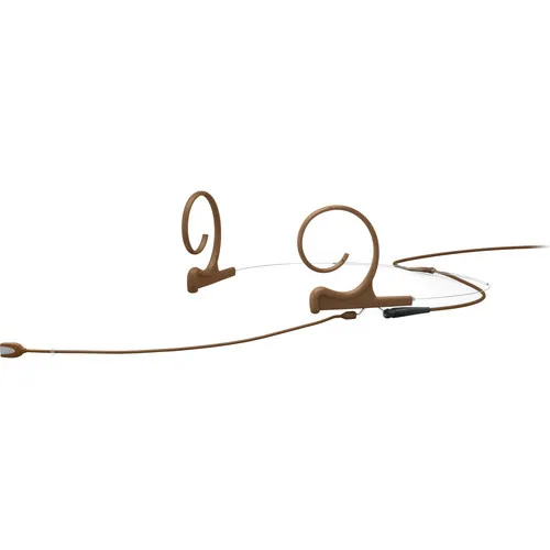 DPA CORE 4188 Slim Cardio Flex Headset, 120 mm , Brown, Shure Mini-XLR