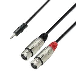 Adam Hall 1x3.5mm Ma > 2xXLR Fe [3m]