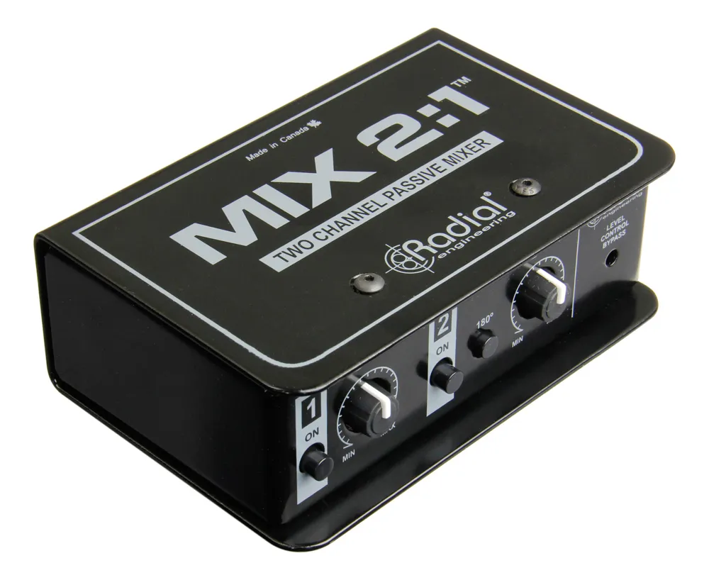 Radial MIX 2:1 Passive balanced mixer 2 in 1 out