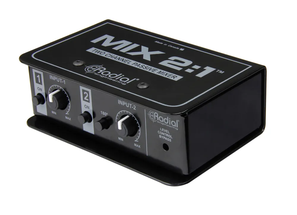 Radial MIX 2:1 Passive balanced mixer 2 in 1 out