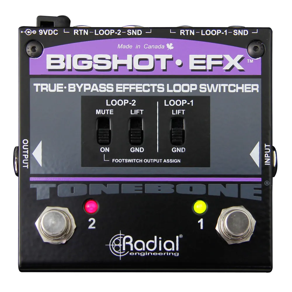 Radial Tonebone BIG SHOT EFX w. LEDs Effects Loop Switcher