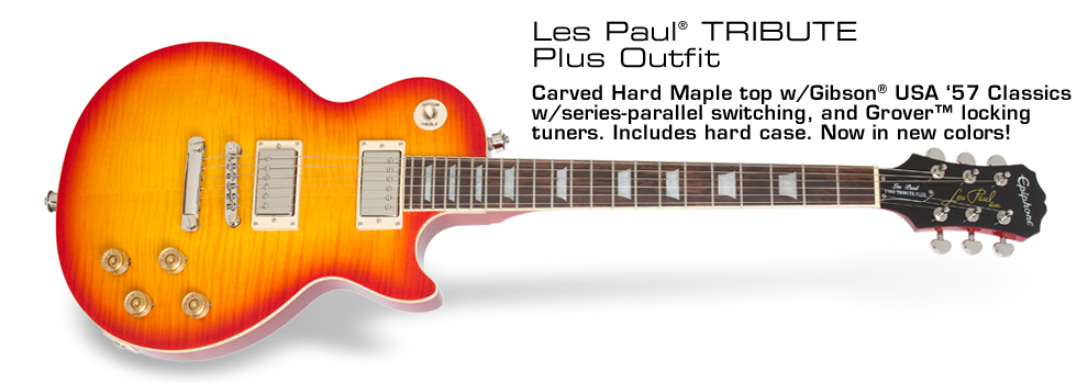 Epiphone Les Paul Tribute Plus 60s Outfit Faded Cherry Sunburst CF