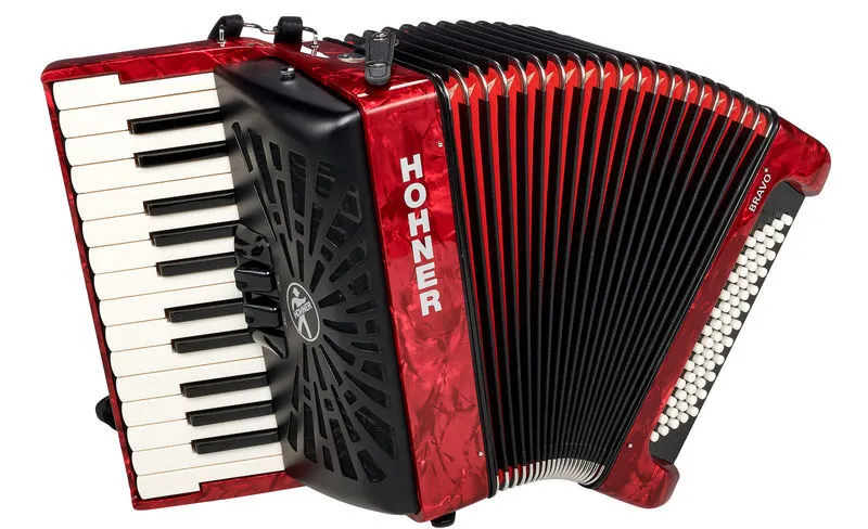 Hohner Bravo II 60 Red SilentKey