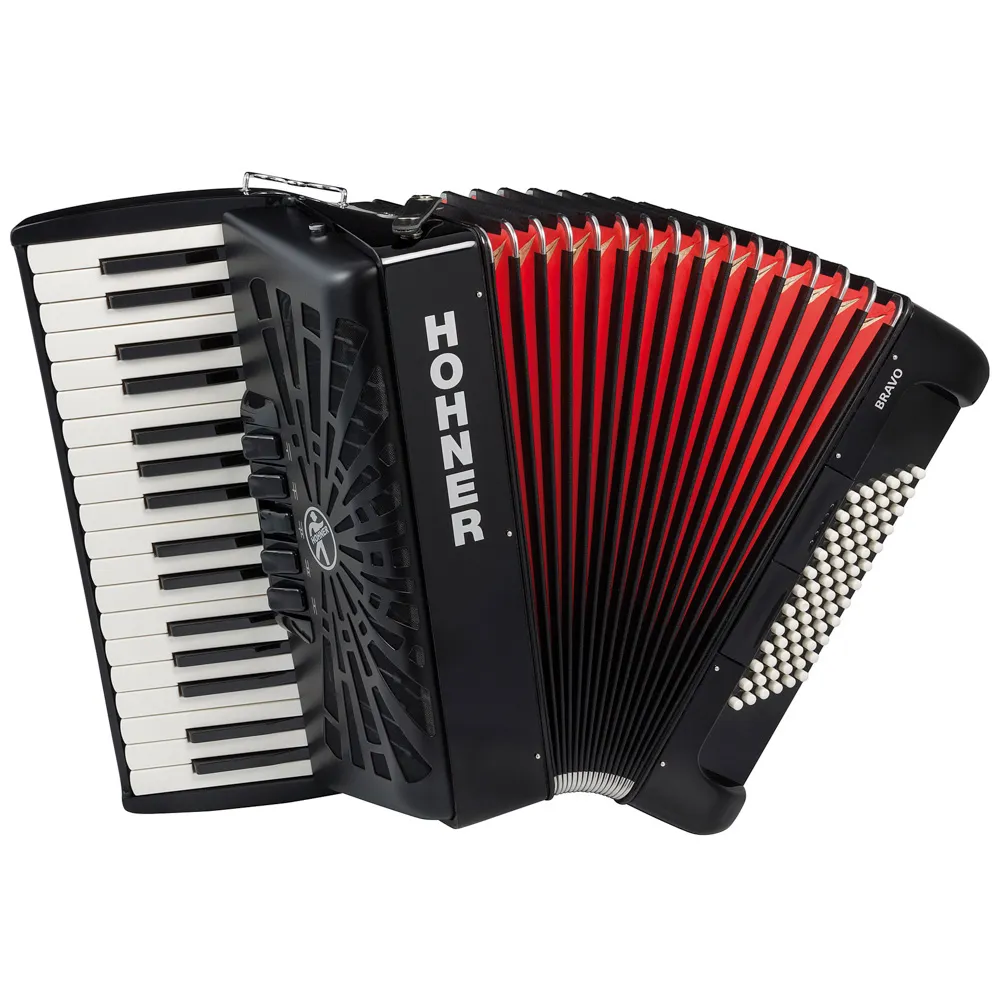 Hohner Bravo III 72 Black SilentKey