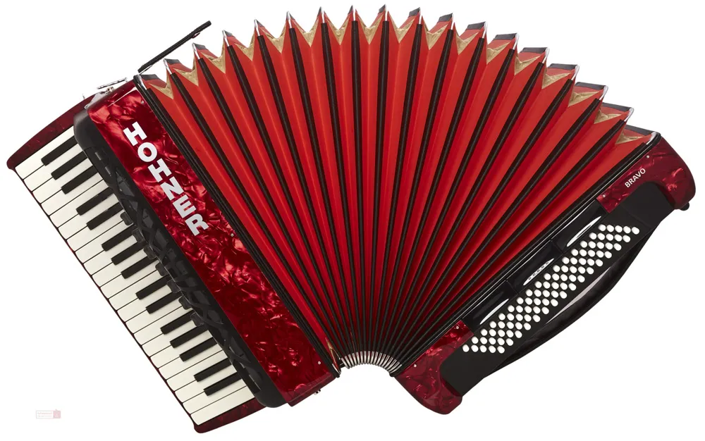 Hohner Bravo III 80 Red SilentKey