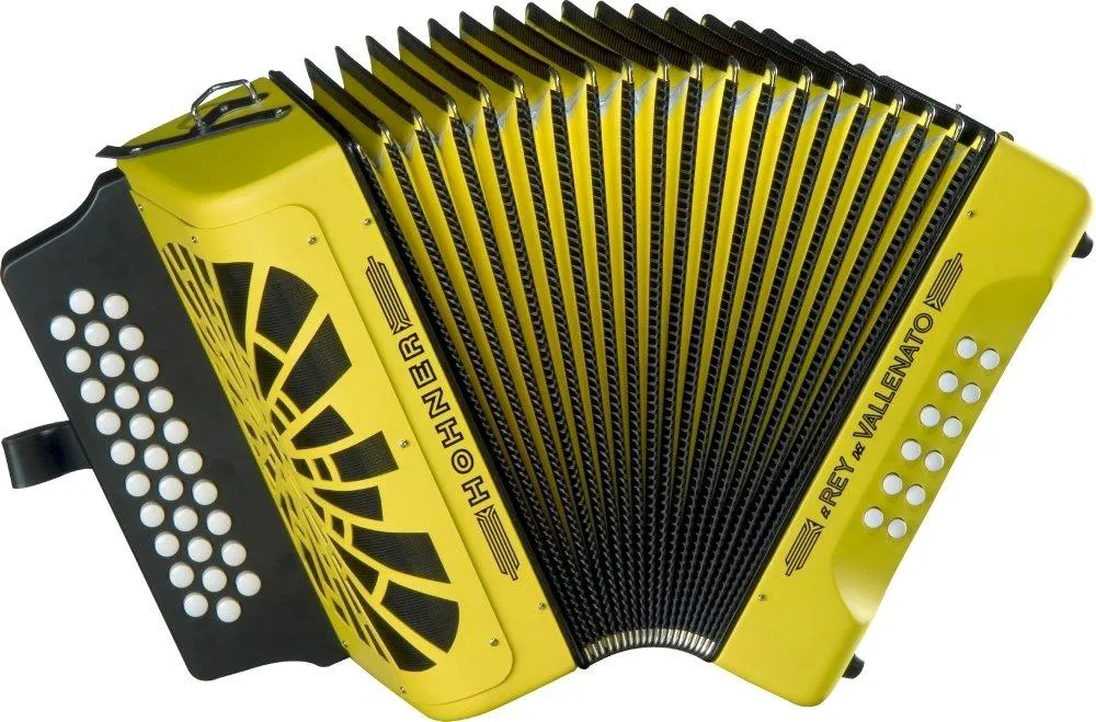Hohner El Rey Del Vallenato BbEbAb Yellow