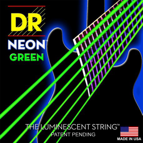 DR Strings NEON Green Electric Guitar Strings 7 String Med Heavy 11-60